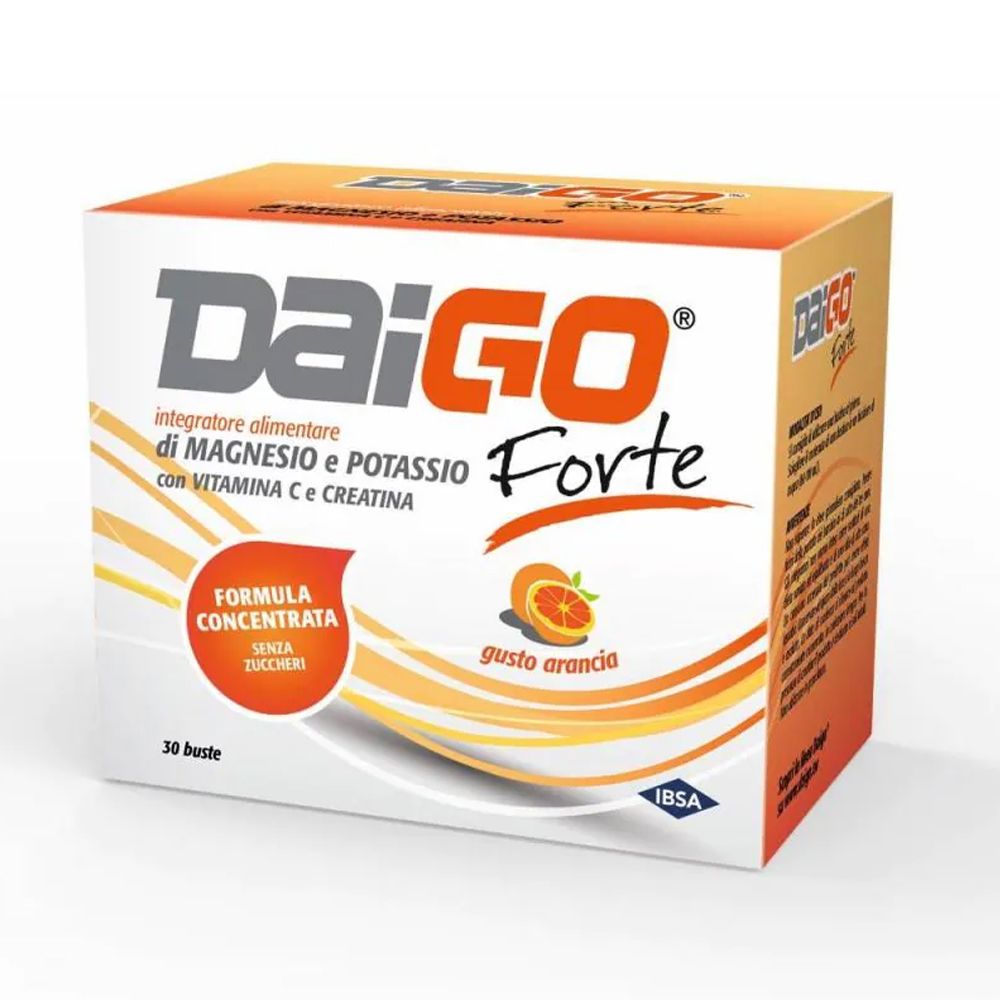 Daigo Forte Integratore Magnesio Potassio Gusto Gusto Arancia 30 Bustine