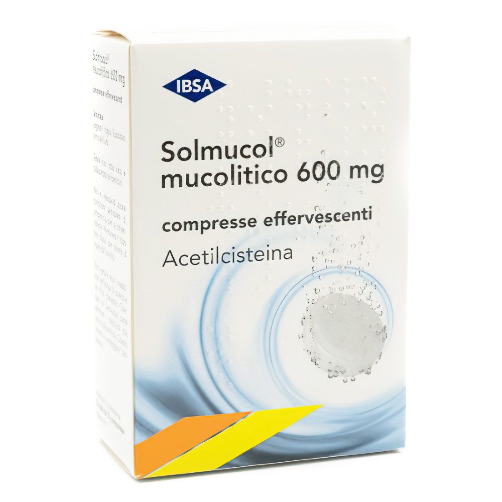 Solmucol Mucolitico 600mg Trattamento Vie Respiratorie 30 Compresse