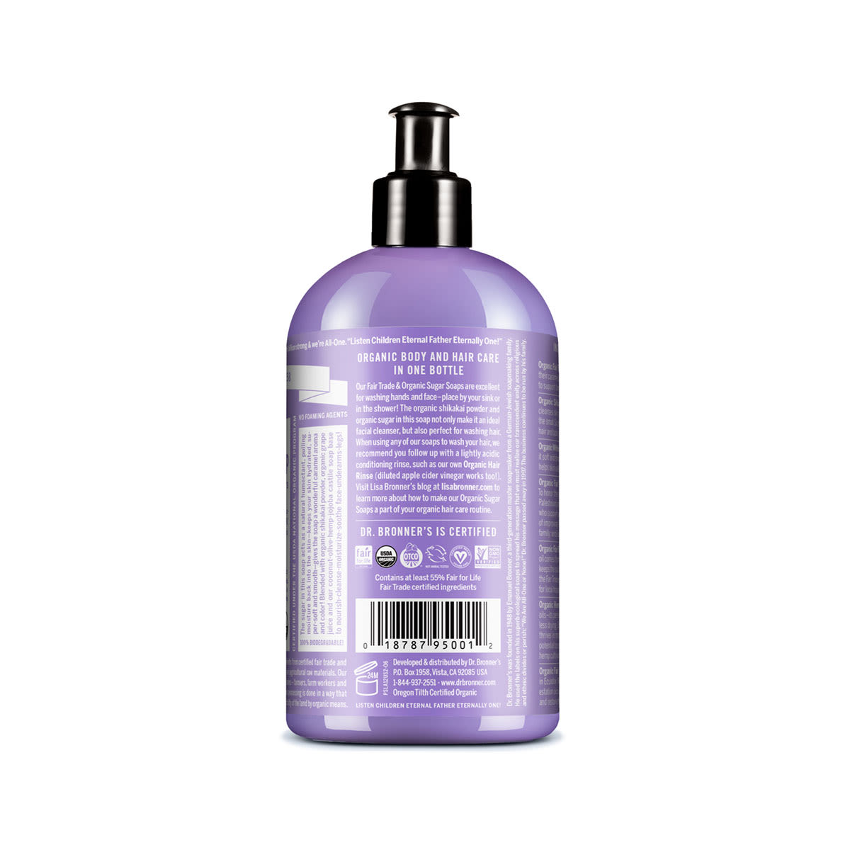 image - 927147367 - DR BRONNER'S ORGANIC SUGAR SOAP LAVENDER 355 ML - 4760055_4.jpg