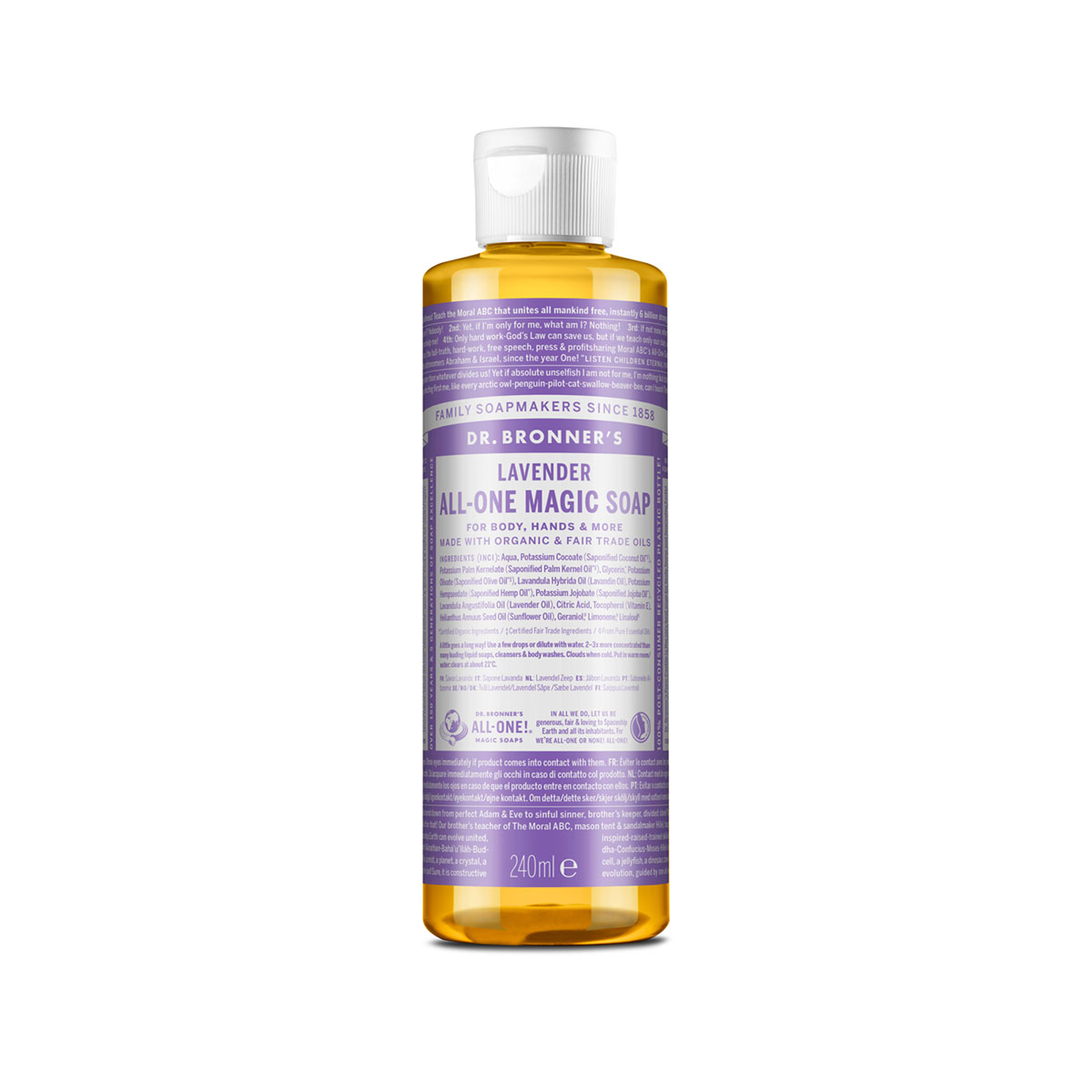 Dr. Bronner's 18 In 1 Sapone Liquido Lavanda 240ml