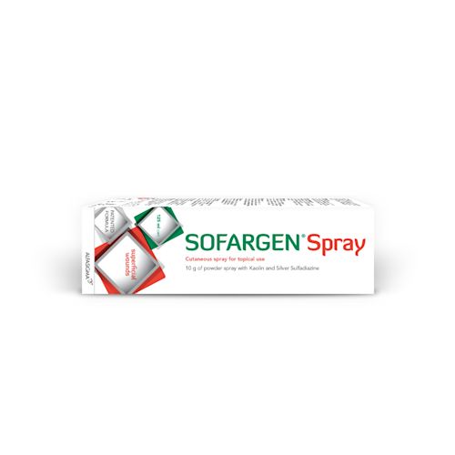 image - 921773836 - MEDICAZIONE IN POLVERE SPRAY CON CAOLINO E ARGENTO SULFADIAZINA 1% SOFARGEN SPRAY 10 G BOMBOLETTA PRESSURIZZATA 125 ML - 7874537_2.jpg