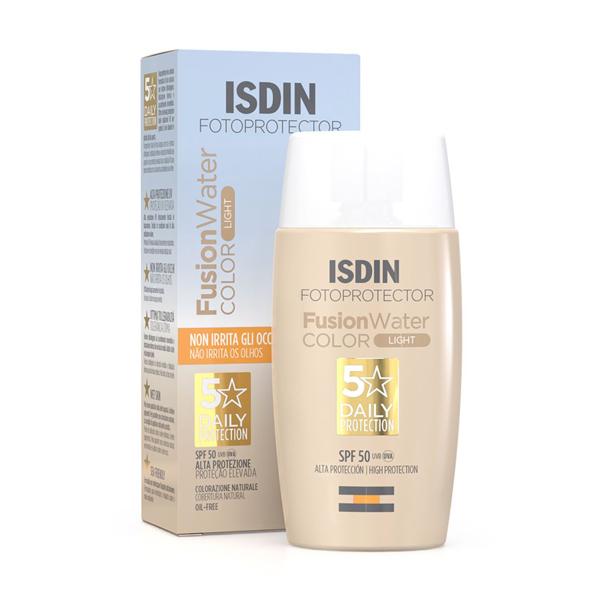 Isdin Fusion Water Color Crema Solare Colorata Light 50ml