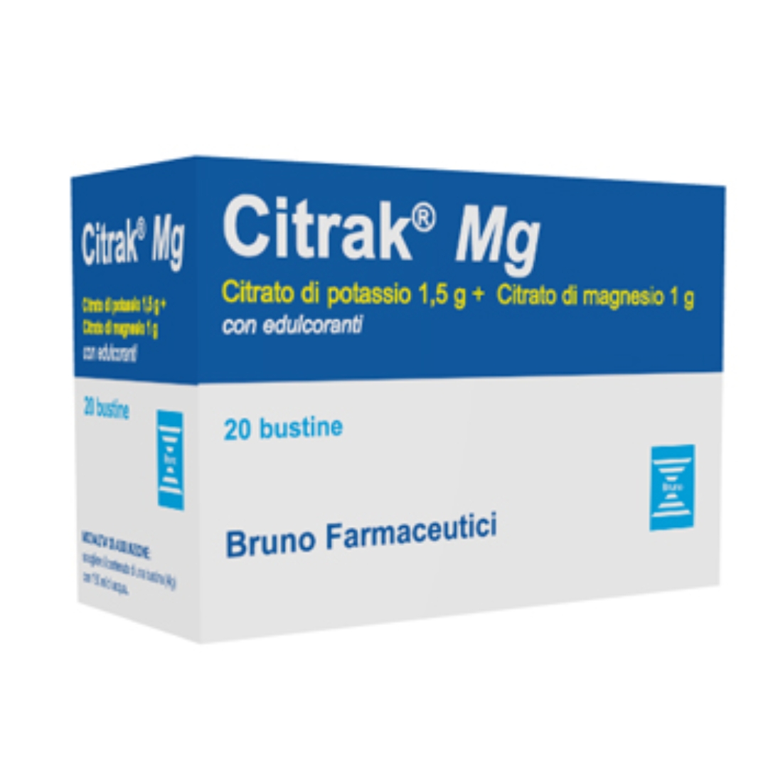 Citrak Mg Integratore Di Magnesio E Potassio Per Spossatezza 20 Bustine