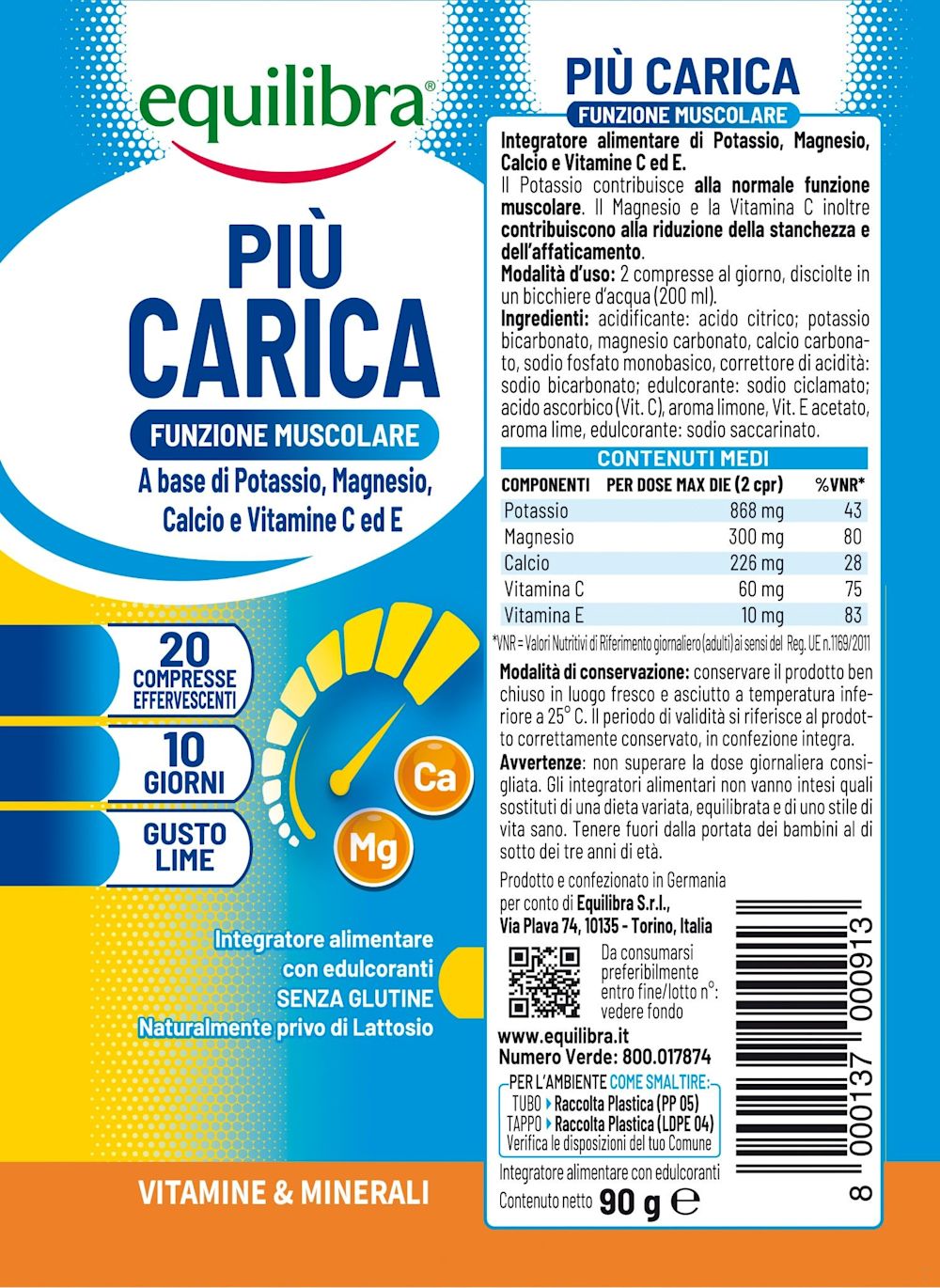 910410012 - PIU' CARICA GUSTO LIME 20 COMPRESSE EFFERVESCENTI - 4716591_2.jpg
