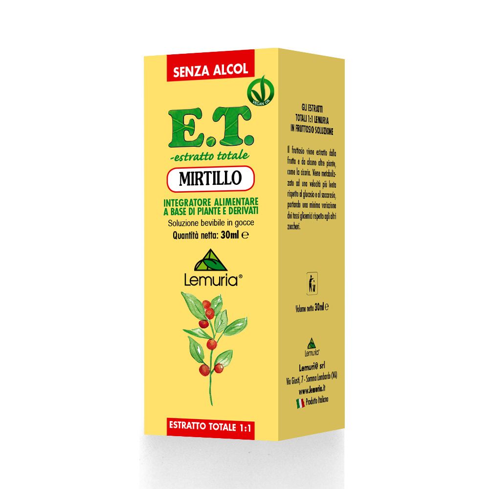 Lemuria Mirtillo Estratto Totale Integratore Circolazione 30ml