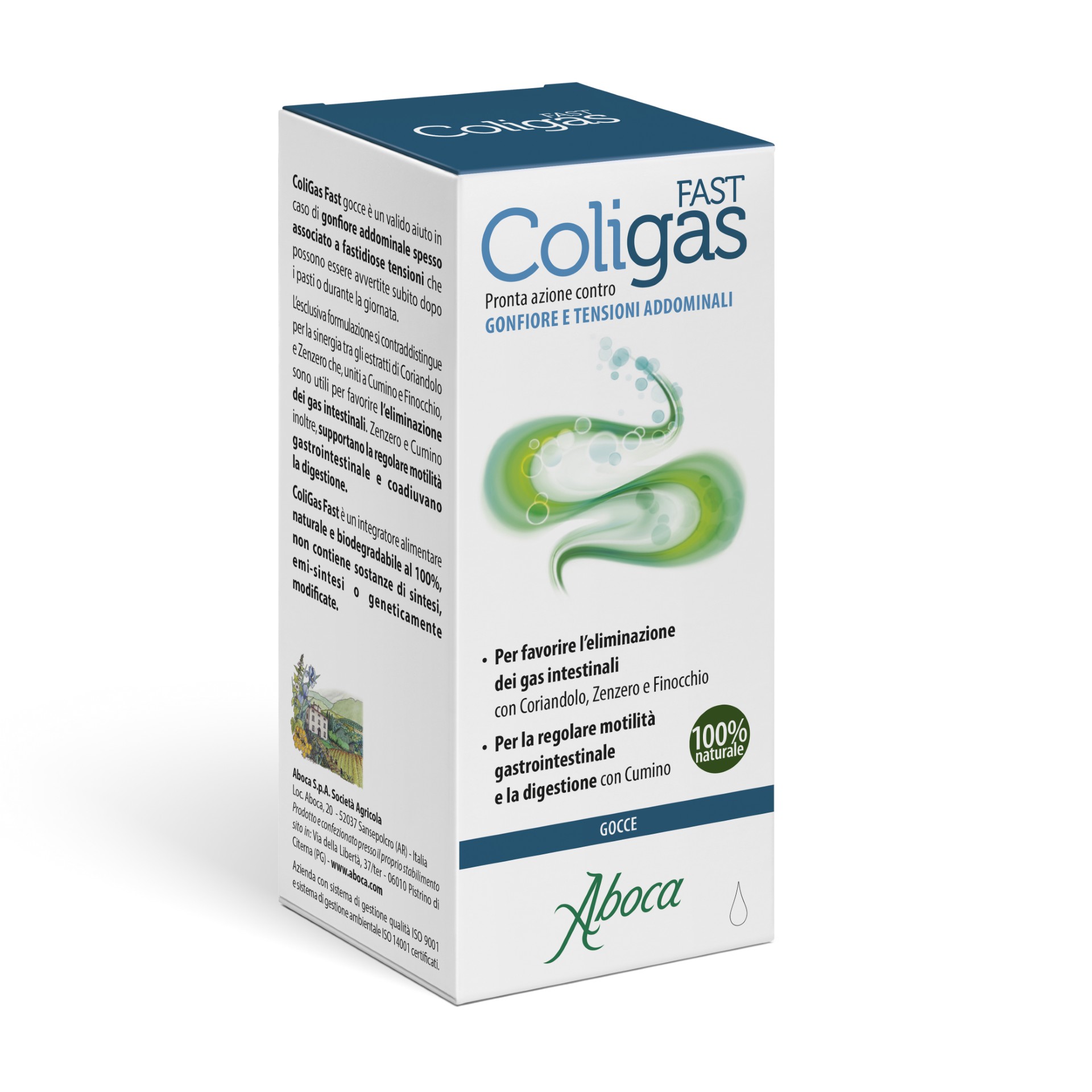 Aboca Coligas Fast Integratore Salute Intestinale 75ml