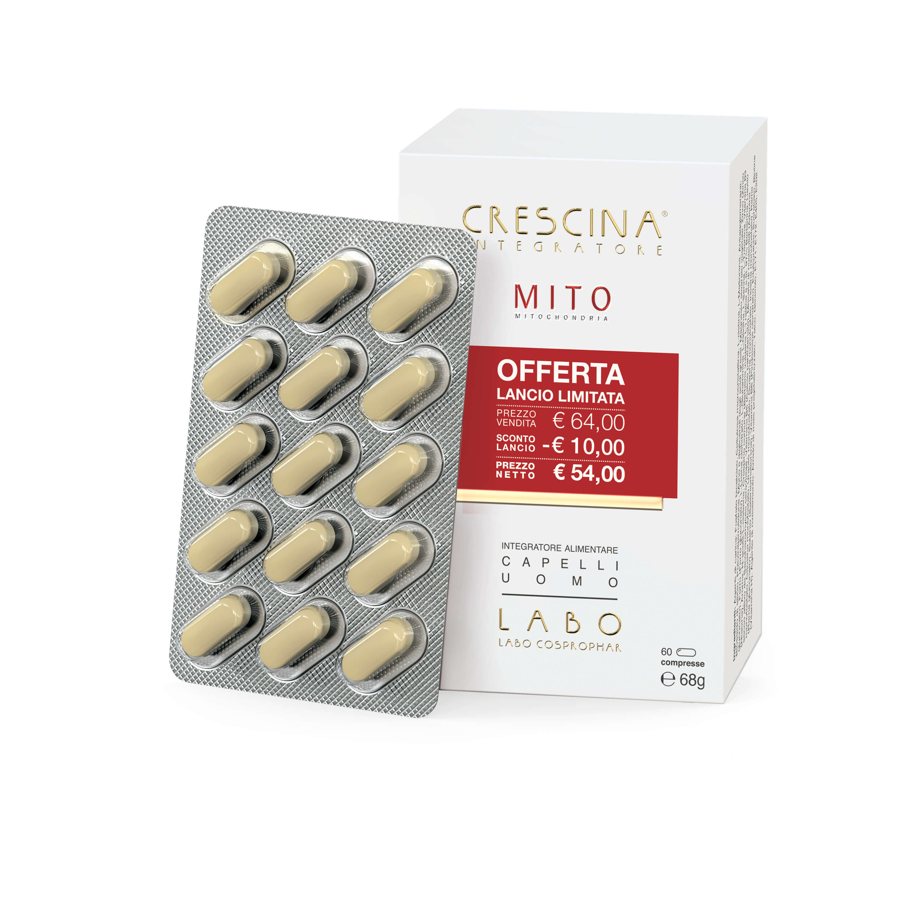 Crescina Ri Crescita Mito Uomo 60 Compresse