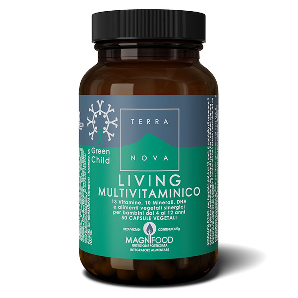 Terranova Green Child Living Integratore multivitamine 50 Capsule