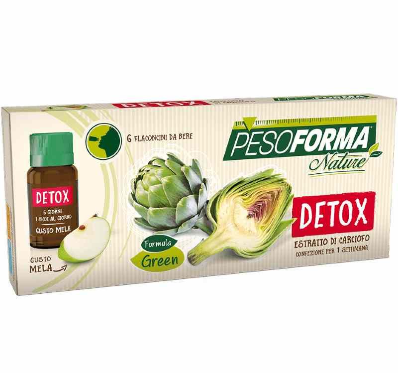 Pesoforma Nature Detox Integratore Snellente 6 Flaconcini