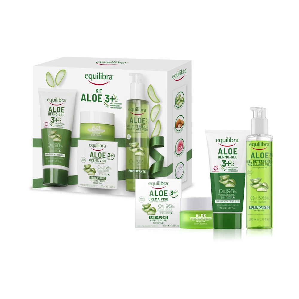 985495946 - EQUILIBRA VISO KIT ALOE 3+ 1 ALOE DERMO GEL 3+ DERMOPROTETTIVO PLUS 150 ML + 1 ALOE CREMA VISO ANTI RUGHE EFFETTO FILLER 50 ML + 1 ALOE GEL DETERGENTE MICELLARE VISO 200 ML - 4753819_1.jpg