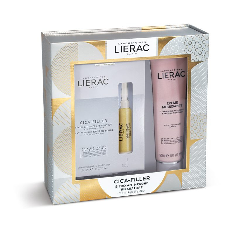 Lierac Cofanetto Cica-filler Siero Contro le rughe Riparatore 30ml + Crema Mousse Struccante 150ml