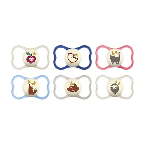 image - 952096978 - Succhietto Mam Supreme Night in silicone per bambini dai 6 mesi, con tettarella sottile studiata per favorire lo sviluppo corretto di denti e gengive. - 4883304_2.jpg