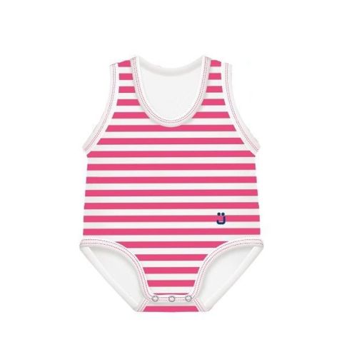 986463154 - J-Bimbi Body 0-36 mesi Estate Cotone Bio Righe Fuxia e Bianche 1 pezzo - 4743090_2.jpg