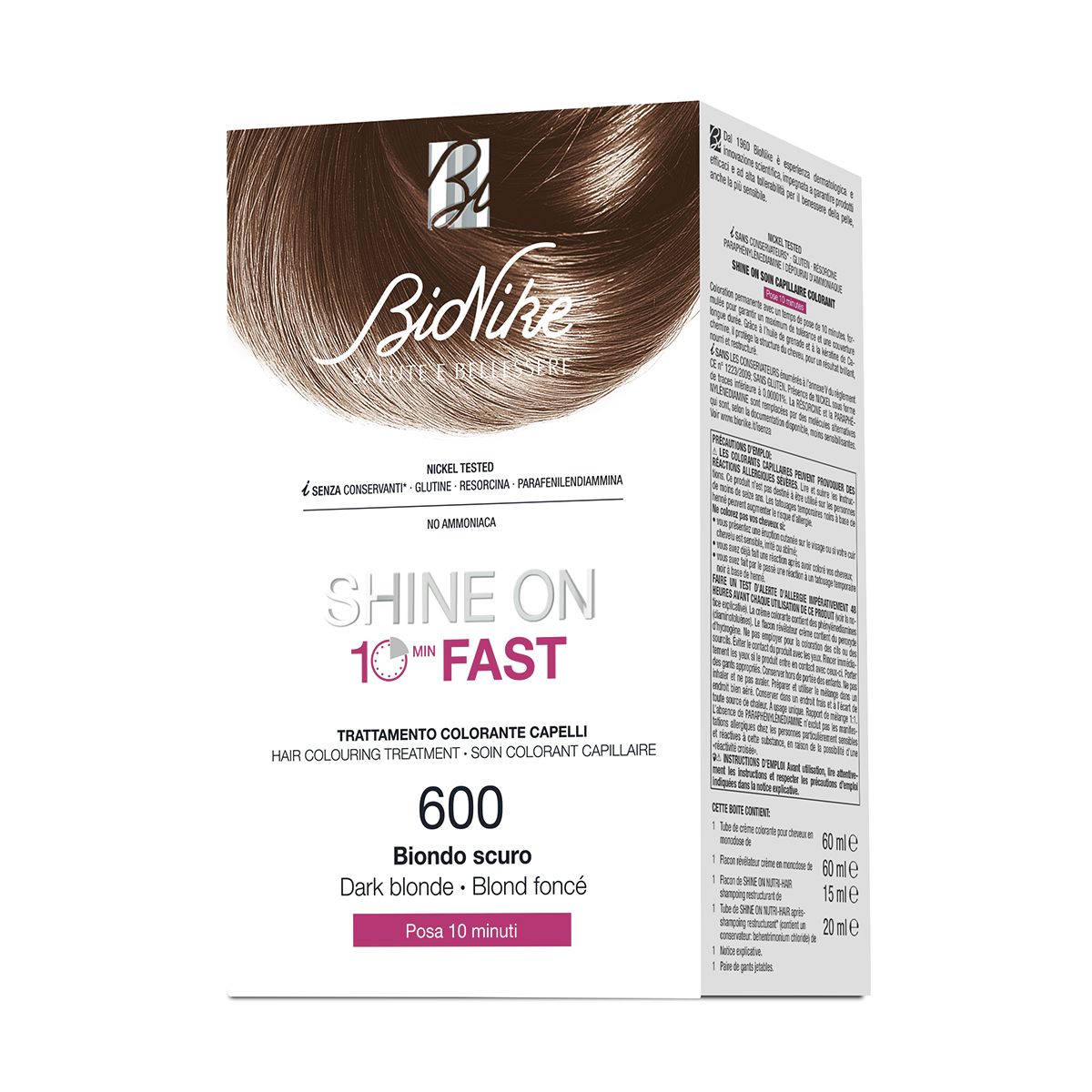 Bionike Shine On Fast Tinta Per Capelli Biondo Scuro 600