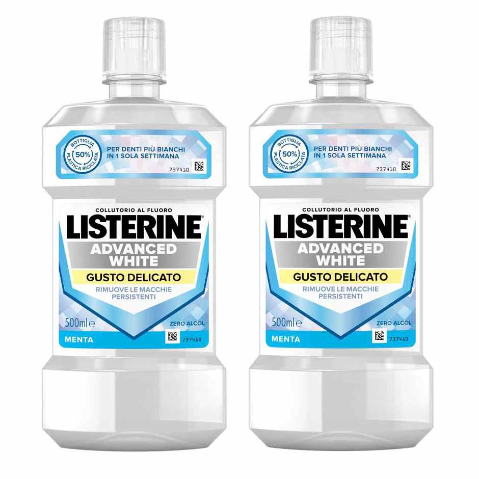 Listerine Advanced White Gusto Delicato 2x500ml