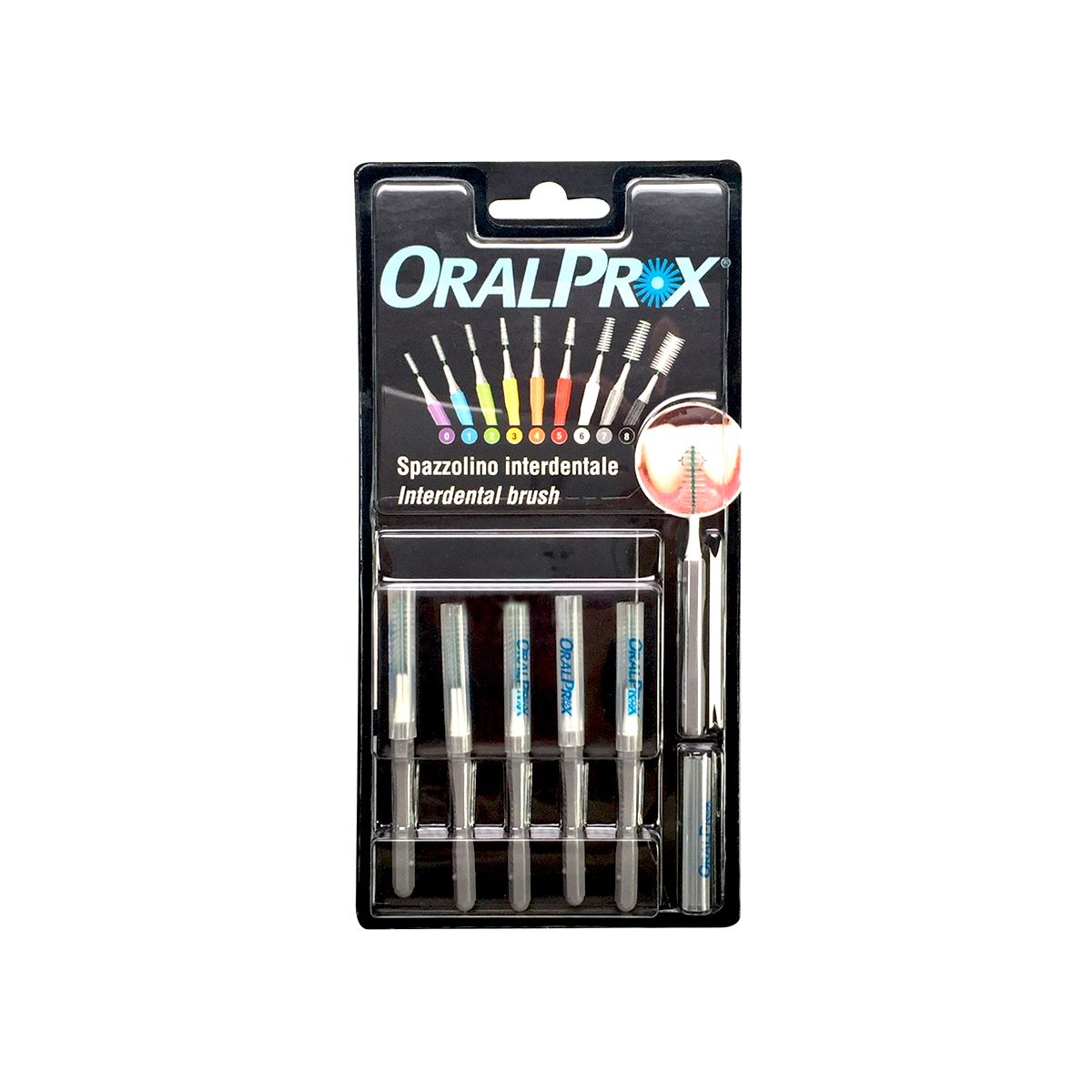 Oralprox Spazzolini Interdentali Misura 7 Grigio 6 Pezzi