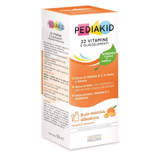 image - 985772704 - PEDIAKID 22 VITAMINE E OLIGOELEMENTI SCIROPPO 125 ML - 4863416_2.jpg