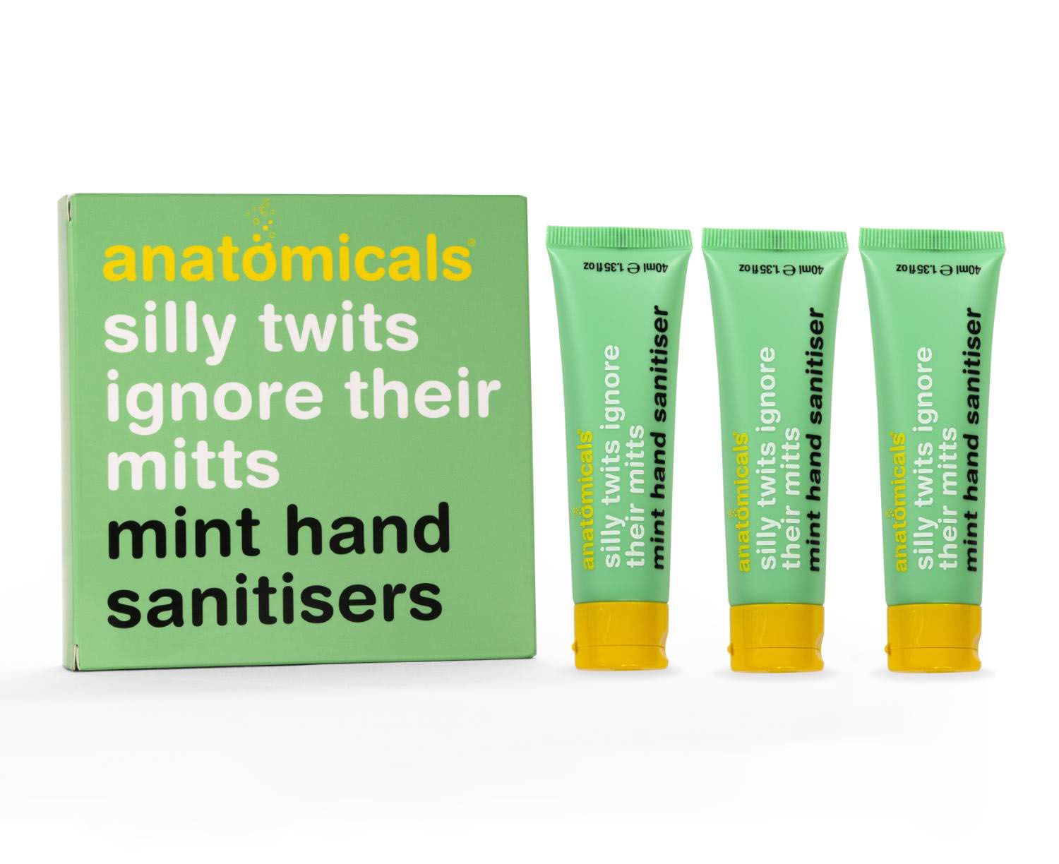 Anatomicals Mint Hand Sanitiser Igienizzante Mani 3x40ml