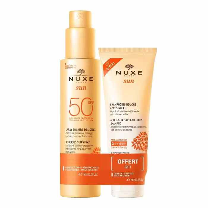 Nuxe Sun Latte Spray SPF 50 + Shampoo Doccia Doposole