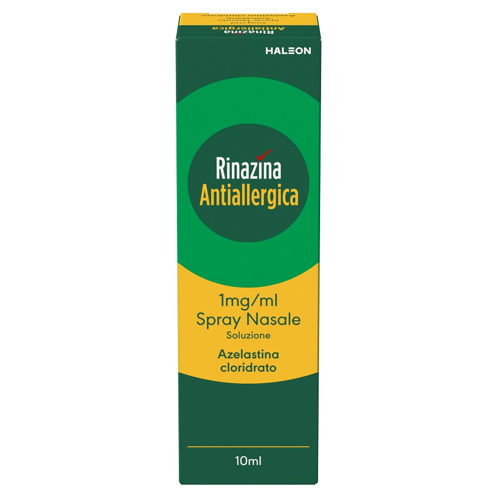 Rinazina Antiallergica Spray per il naso Antistaminico Allergia Pollini Pelo Animali Acari Polvere 10ml