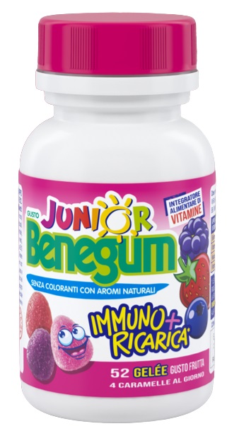 Benegum Junior Immuno+ Ricarica Frutti Rossi Integratore Vitamine 156g