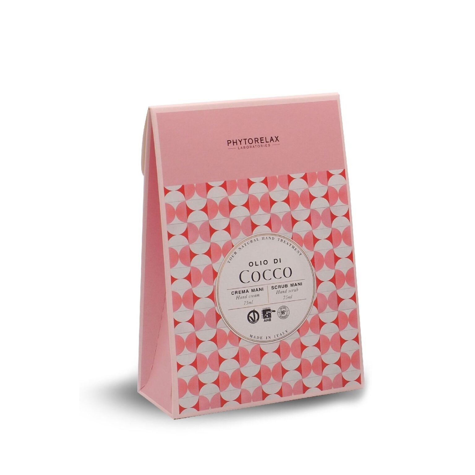 Phytorelax Trattamento Mani Cocco Beauty Box Crema 75ml + Scrub 75ml