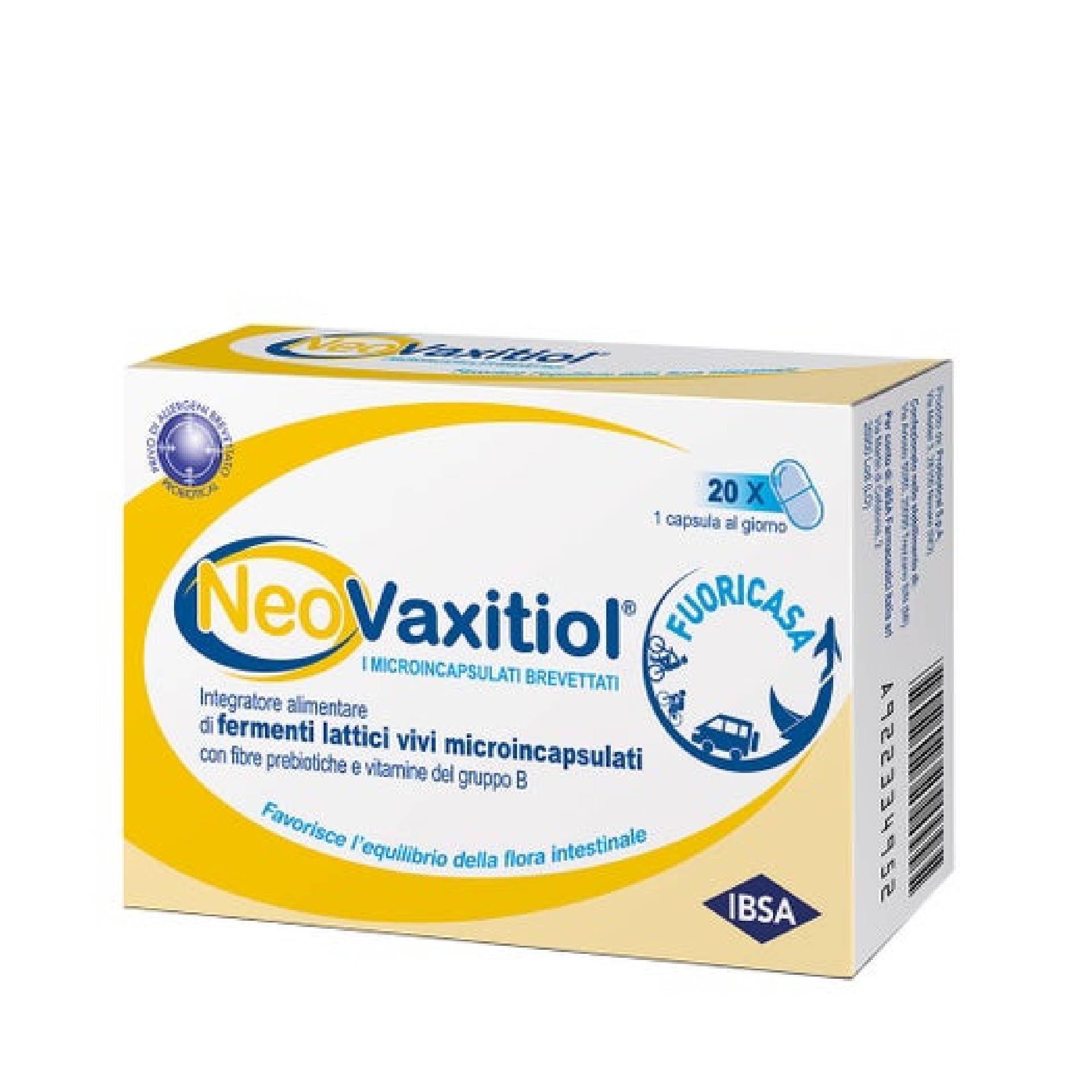 Neovaxitiol Integratore Fermenti Lattici Vivi 20 Capsule