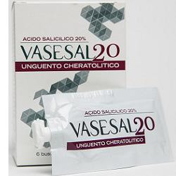 Vasesal 20 Unguento Cheratolitico 6 Bustine