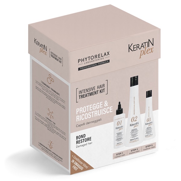 Phytorelax Keratin Plex Kit Ricostruzione Capelli Danneggiati