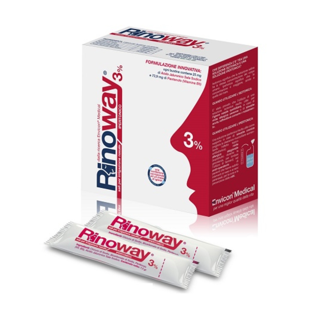 Rinoway 3% Sali Ipertonici Per Irrigazione Nasale 30 Bustine