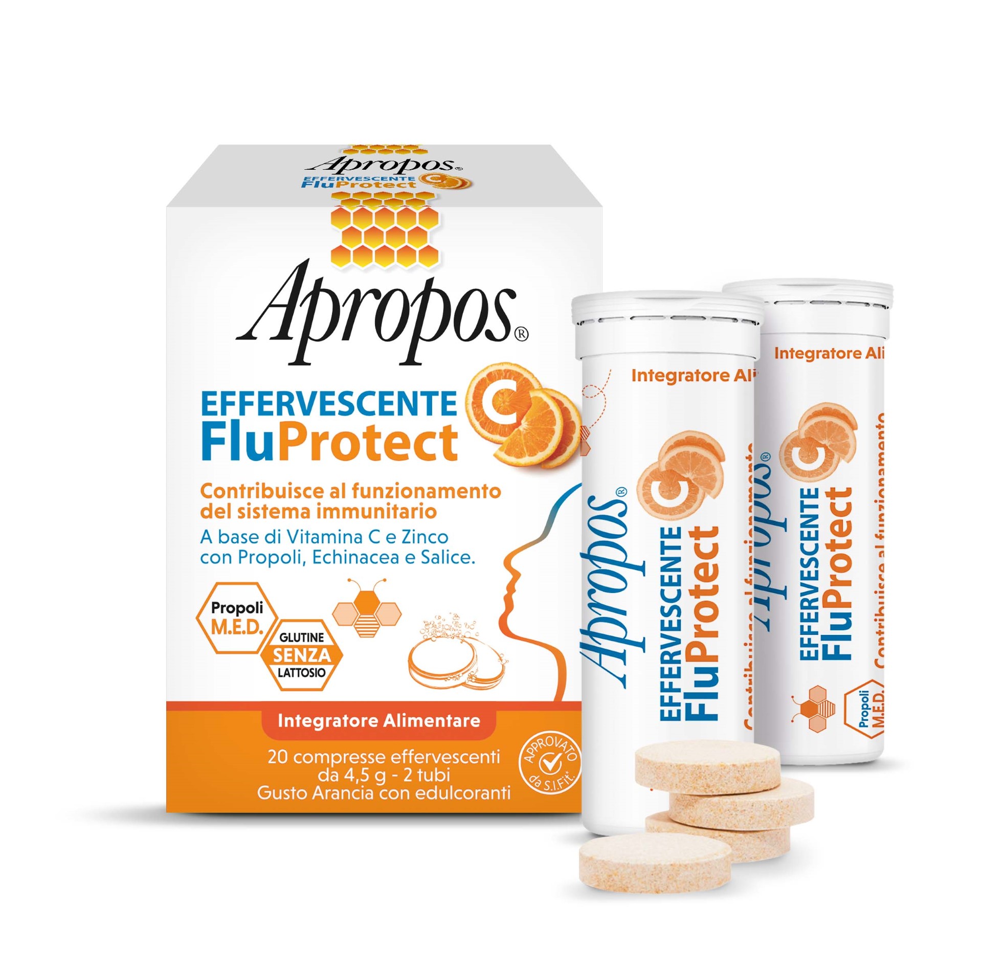 Apropos Fluprotect Effervescente Vitamina C 20 Compresse