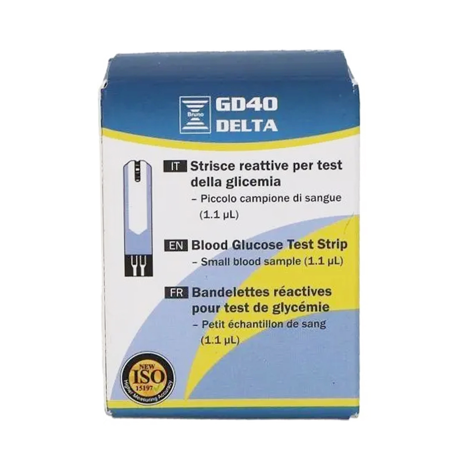 image - 970302093 - Strisce reattive Bruno GD40 Delta indicate per la misurazione della glicemia, con rilevazione di ematocrito ed emoglobina. - 7875348_2.jpg