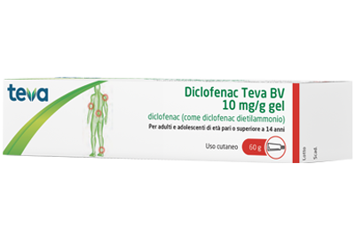 Teva Diclofenac Teva Bv 10mg/g Gel Dolori Muscolari 60g