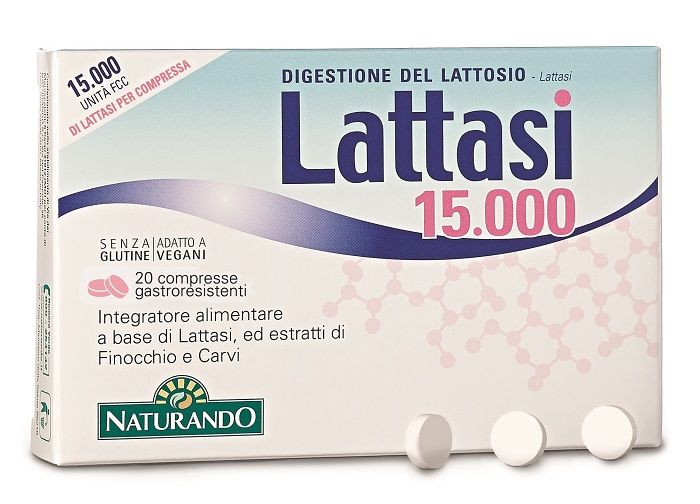 Lattasi 15000 Integratore Digestione Lattosio 20 Compresse