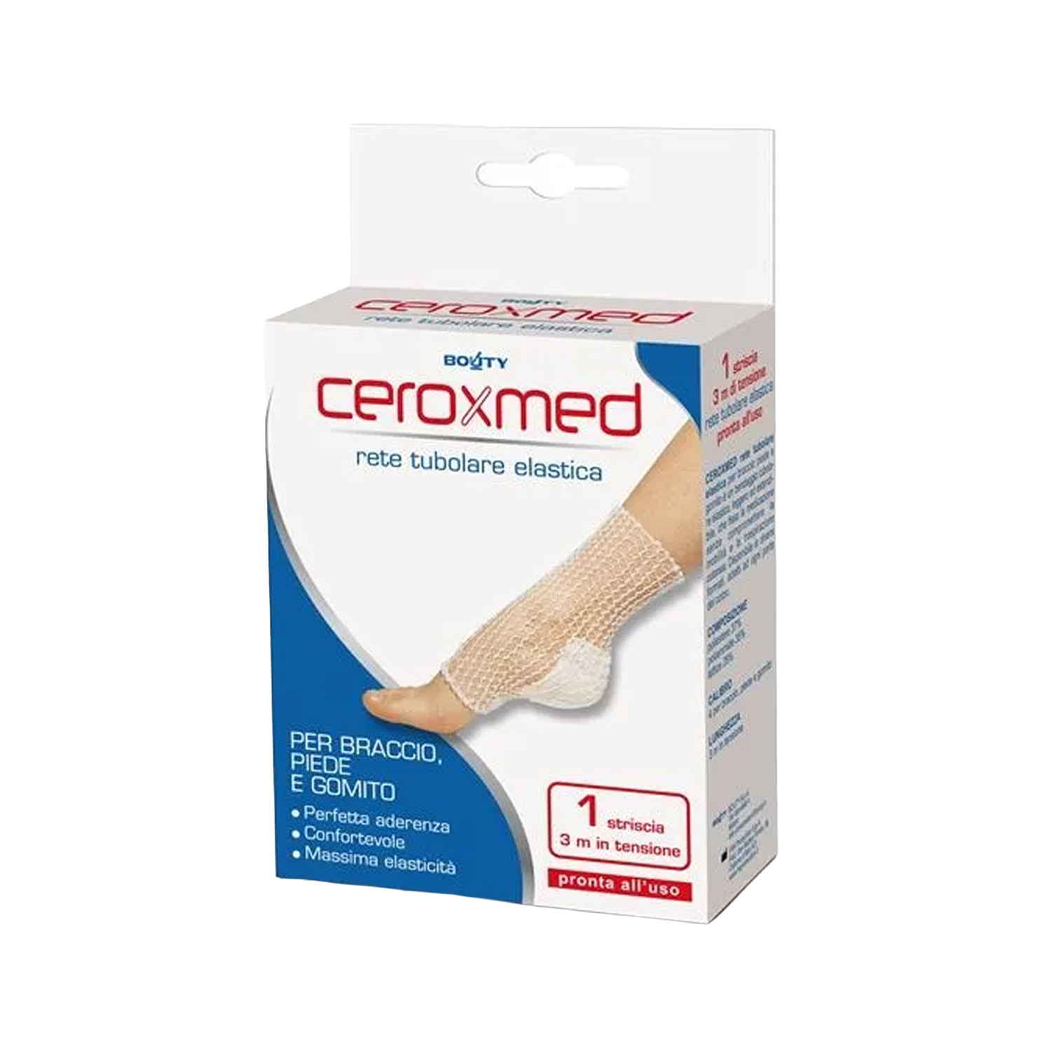 image - 903178919 - Rete tubolare elastica per braccio, piede o gomito che fissa la medicazione senza comprimere, garantendo aderenza, elasticit&agrave; e protezione. - 4707300_2.jpg