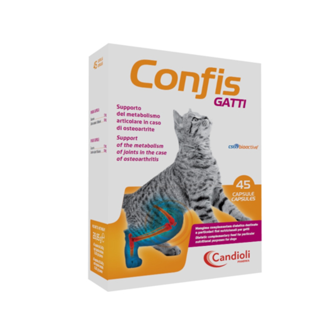 Candioli Confis Gatti Mangime Metabolismo Articolare Gatti 45 Capsule