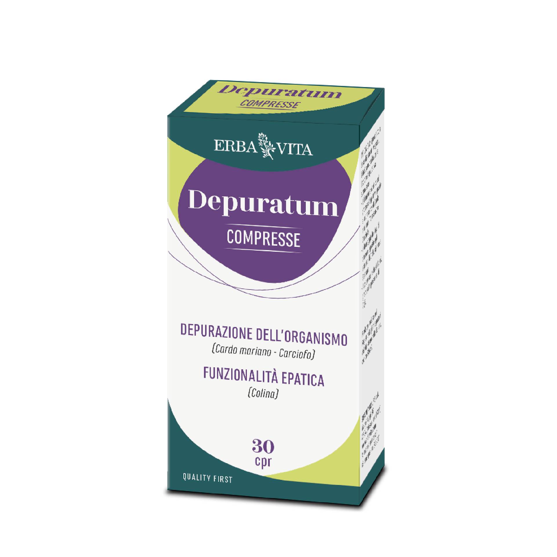 Erba Vita Depuratum Integratore Depurativo 30 Compresse