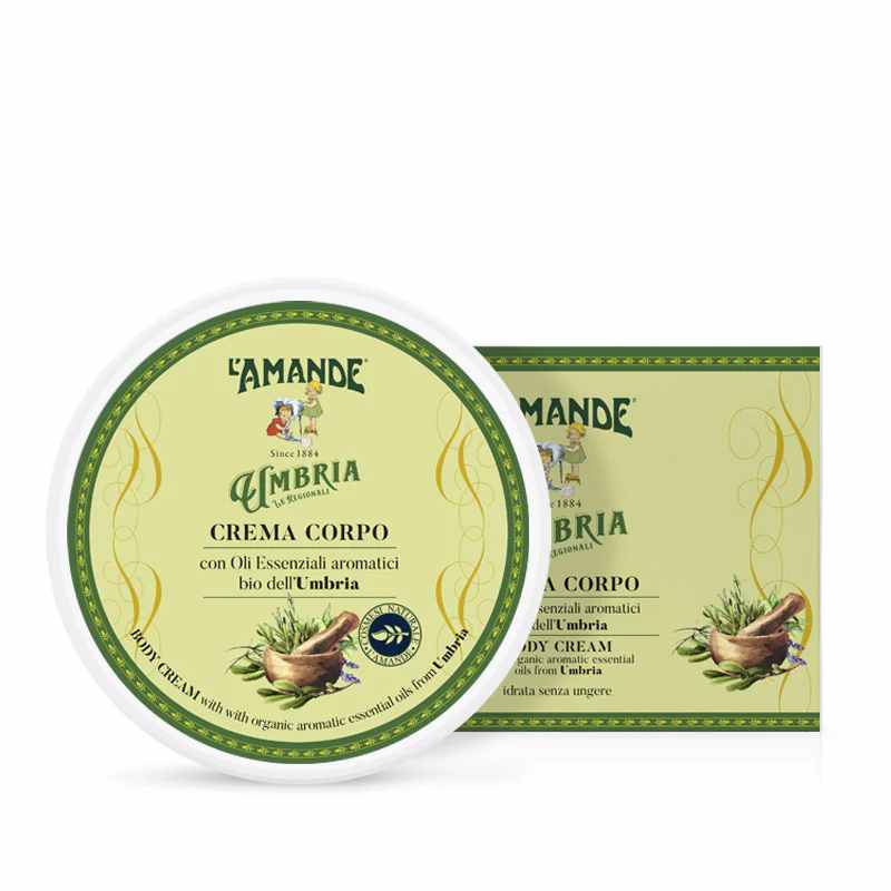 L'amande Crema Corpo Con Oli Essenziali Aromatici Bio Dell’umbria 200ml