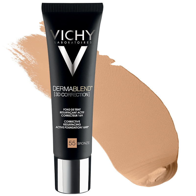 Vichy Dermablend 3d Fondotinta Coprente Per Pelle Grassa Con Imperfezioni Tonalità 55 30ml