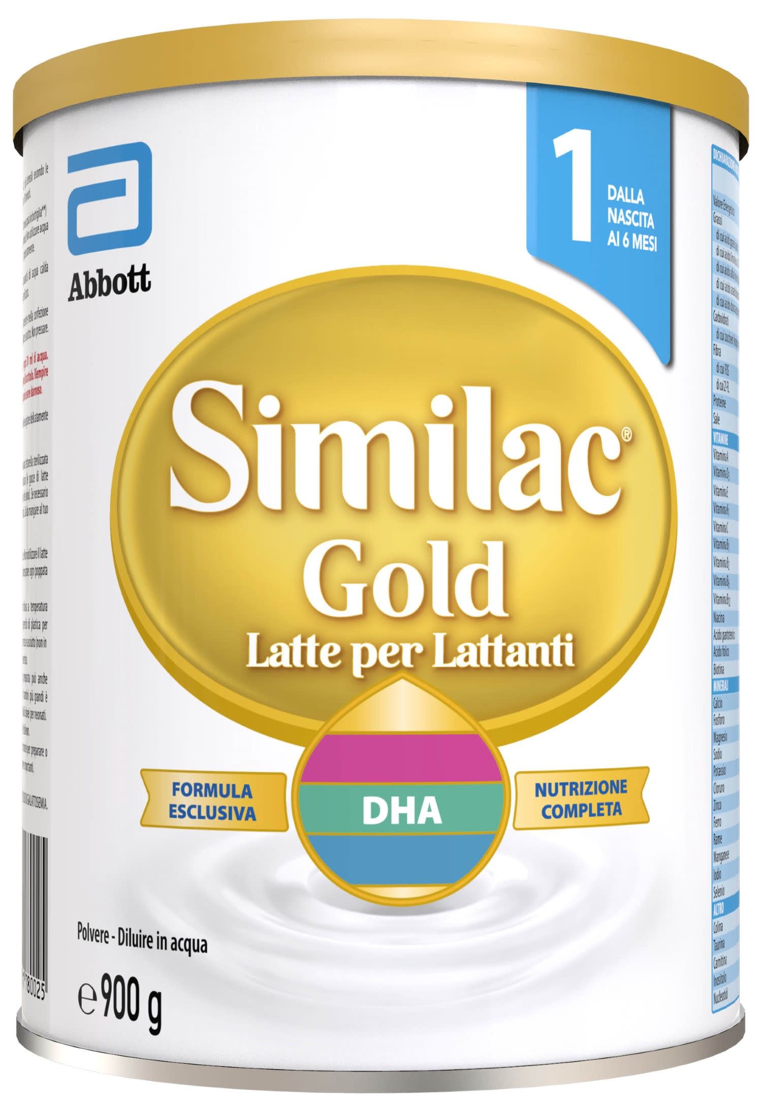 Similac Gold Stage 1 Latte In Polvere Per Neonati Dalla Nascita Ai 6 Mesi  900g - Top Farmacia