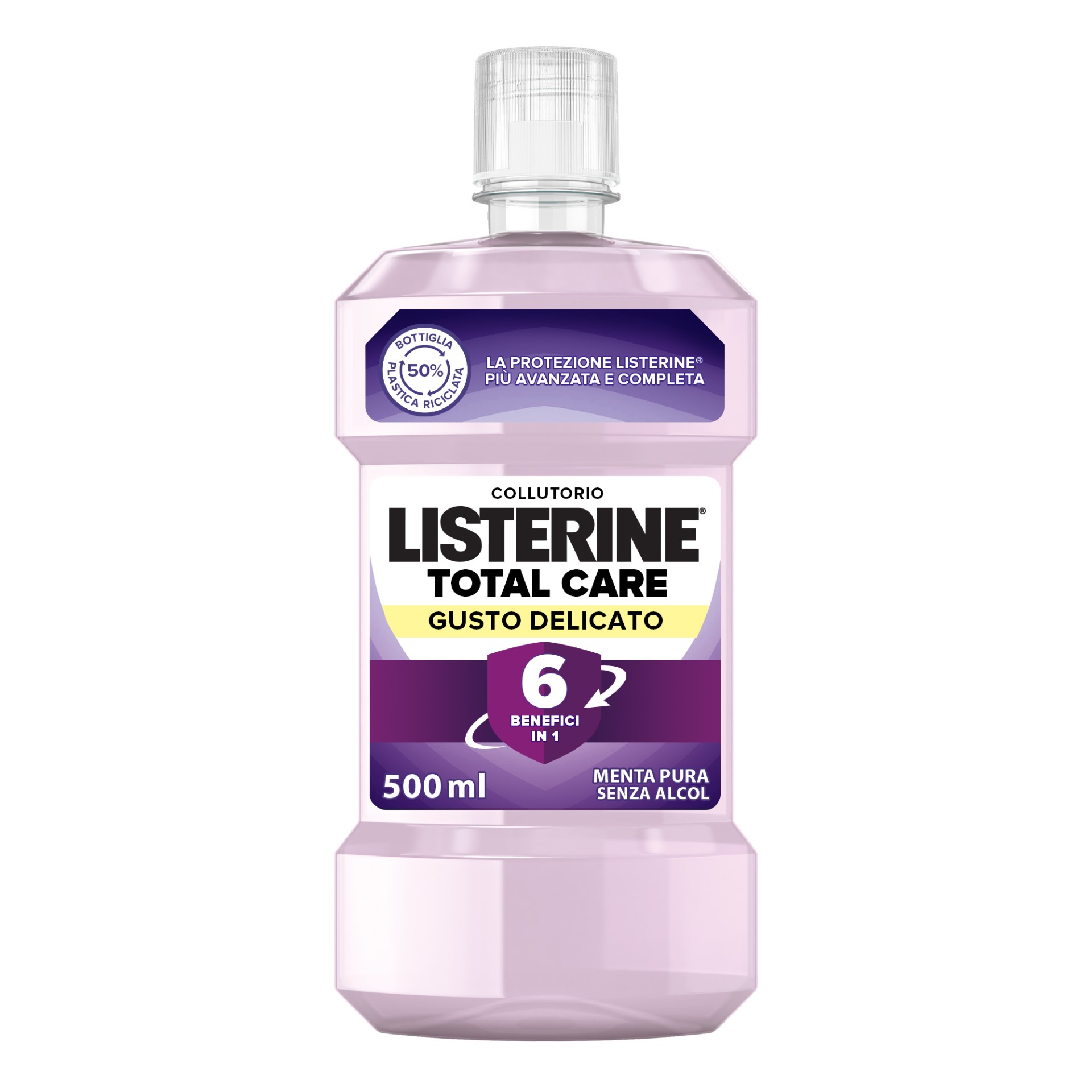 Listerine Total Care Collutorio Gusto Delicato 500ml