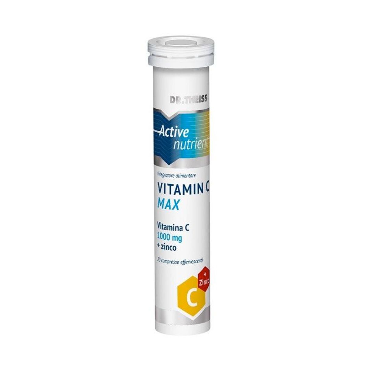 Active Nutrient Vitamin C Max Gusto Limone Effervescente Integratore immunostimolante 20 Compresse