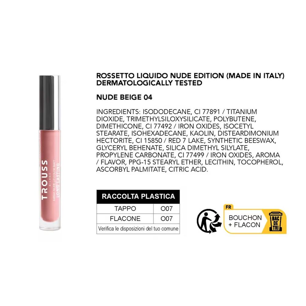 985518190 - Trouss Milano Liquid Lipstick Rossetto liquido 04 Nude Beige - 4742217_2.jpg