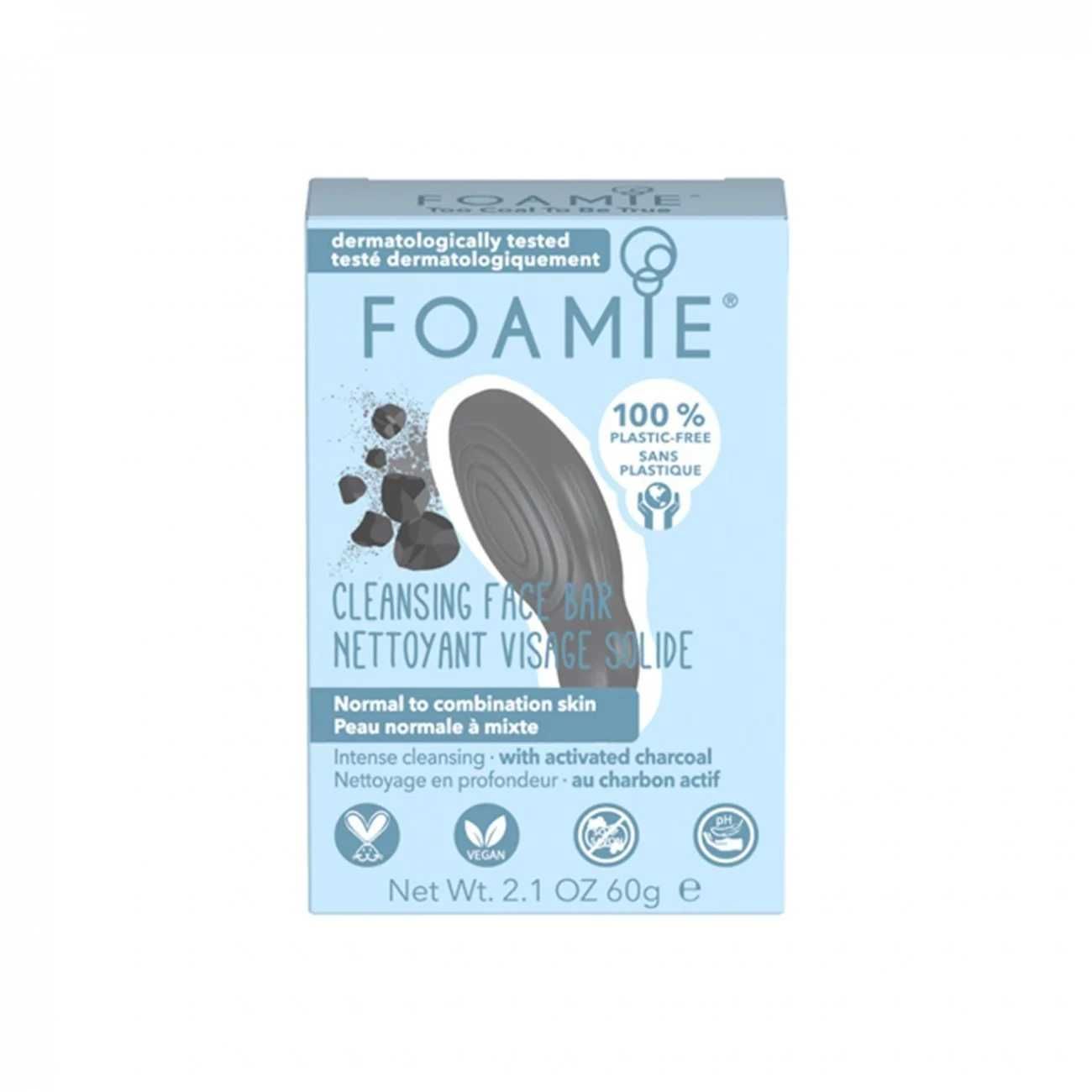 foamie detergente viso too coal to be true pelle normale 60g uomo