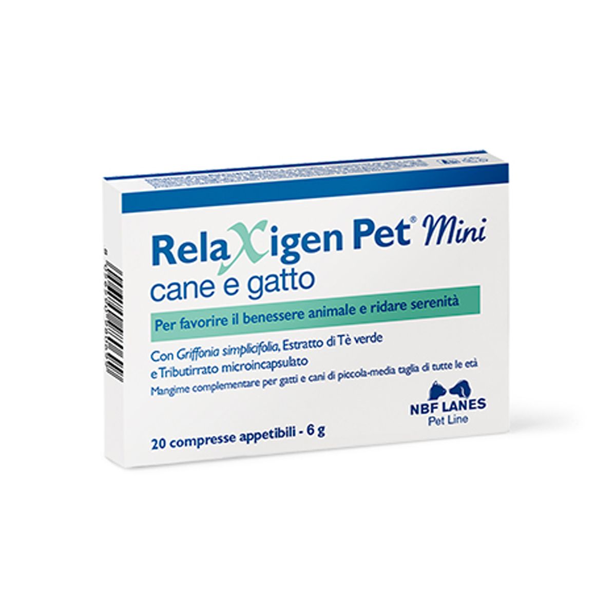 Relaxigen Pet Mini Integratore Cani Gatti 20 Compresse