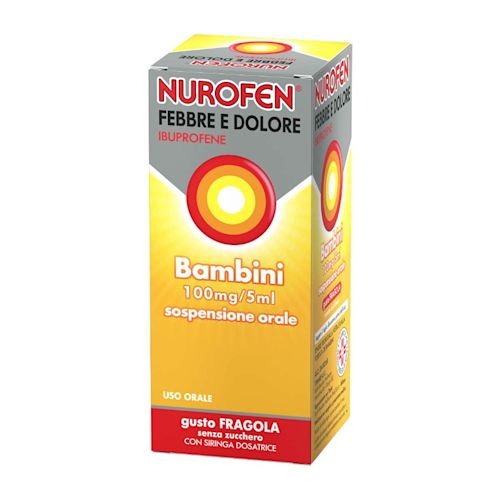034102261 - Nurofen Febbre Dolore Sciroppo Ibuprofene 100mg/5ml gusto Fragola 150ml - 7804453_2.jpg