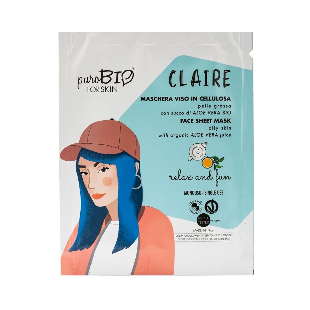 Purobio For Skin Claire Maschera Viso 15ml