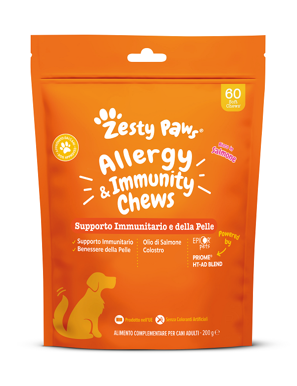 Zesty Paws Allergy E Immunity 60 Chews Salmon