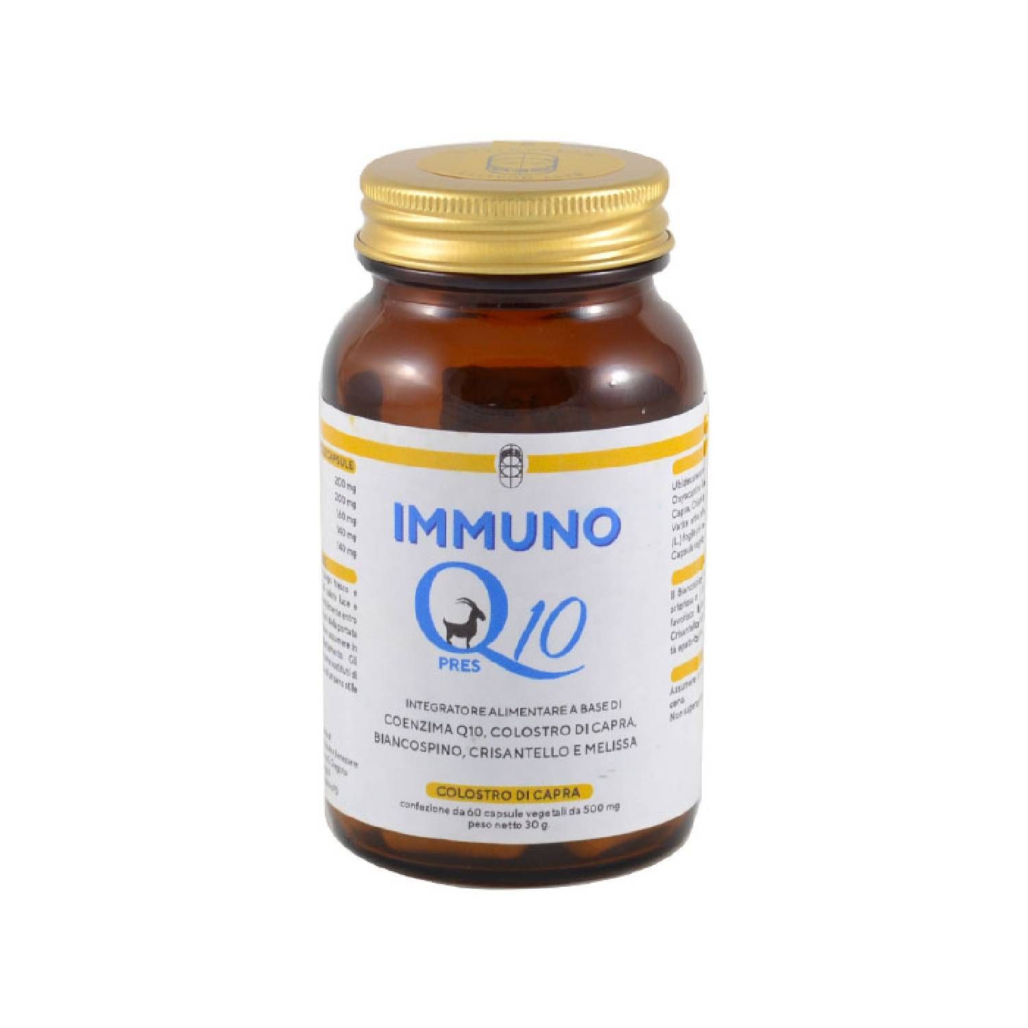 Immuno Q10 Pres Integratore Colostro Di Capra 60 Capsule Vegetali