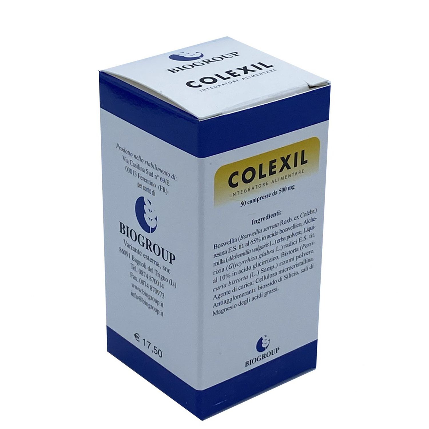 Colexil Integratore Funzionalità Intestinale 50 Compresse